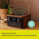 Pure Classic C-D4 DAB DAB+ FM Radio with CD Player and Bluetooth - Coffee Brown Walnut Brown