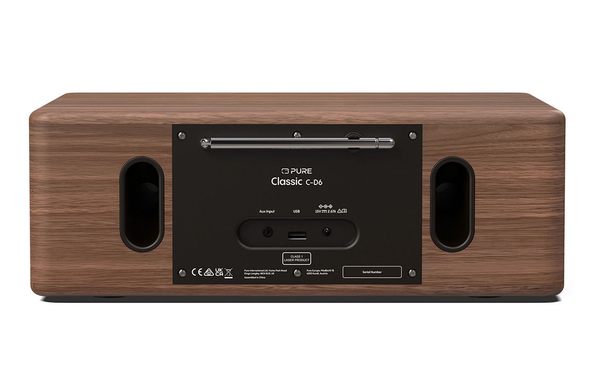 Pure Classic C-D6 DAB+ FM Radio with Bluetooth CD Player Coffee Black - Clearance
