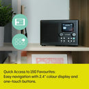 Pure Classic H4i Compact DAB+ FM Internet Radio with Bluetooth - Black