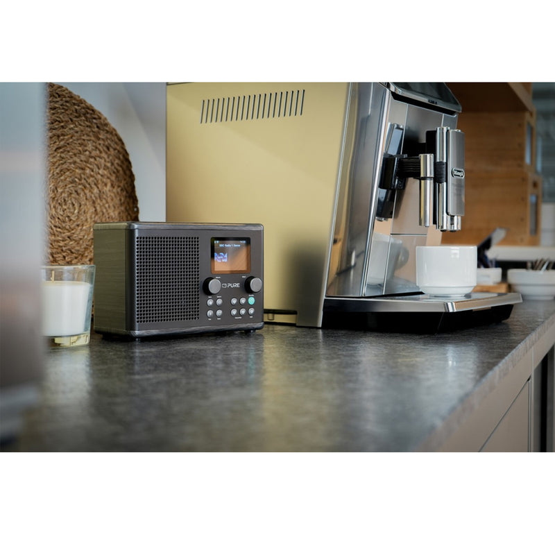 Pure Classic H4i Compact DAB+ FM Internet Radio with Bluetooth - Black