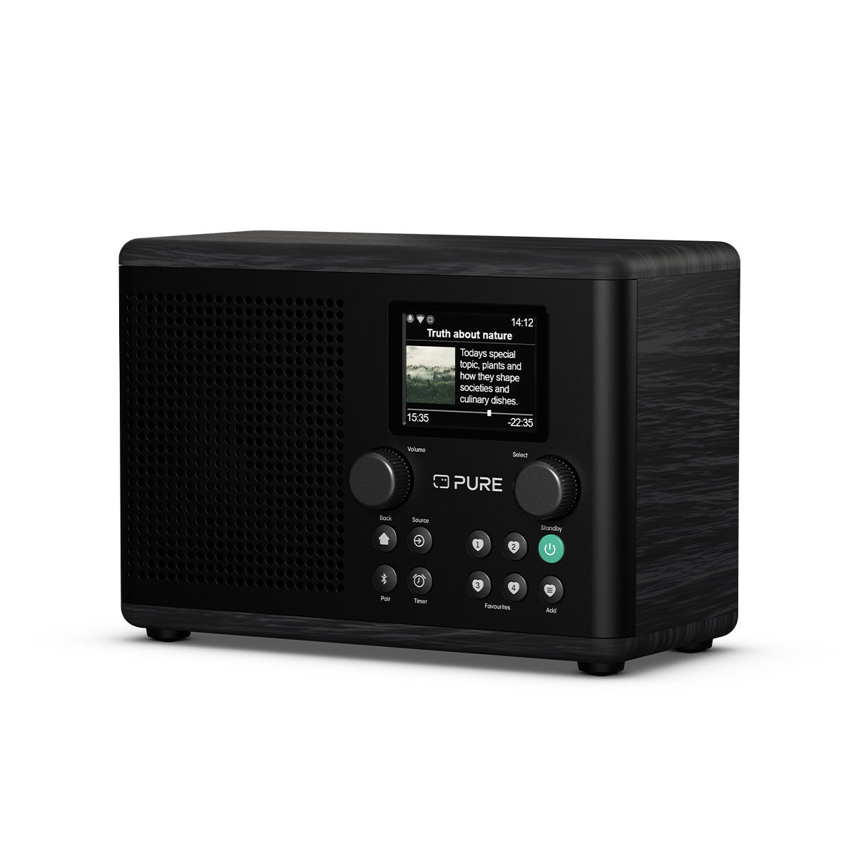 Pure Classic H4i Compact DAB+ FM Internet Radio with Bluetooth - Black