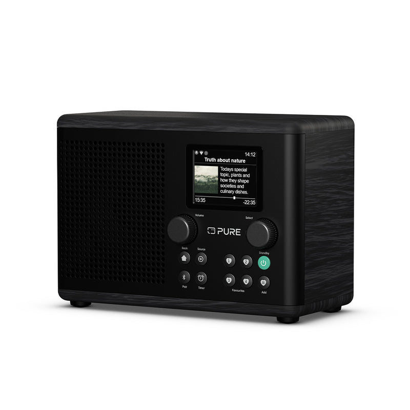 Pure Classic H4i Compact DAB+ FM Internet Radio with Bluetooth - Black
