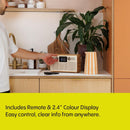 Pure Classic H6 DAB DAB+ FM Stereo Digital Radio with Bluetooth - Cotton White Oak White