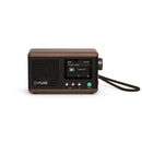 Pure Classic Mini Dab+ FM The Charming Portable Bluetooth Digital Radio - Coffee Black Walnut Black