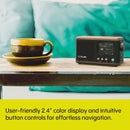 Pure Classic Mini Dab+ FM The Charming Portable Bluetooth Digital Radio - Coffee Black Walnut Black