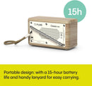 Pure Classic Mini Dab+ FM The Charming Portable Bluetooth Digital Radio - Cotton White Oak White