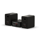 Pure Classic Stereo Mini DAB DAB+ FM Radio with Bluetooth CD Player Micro Stereo System Black Black