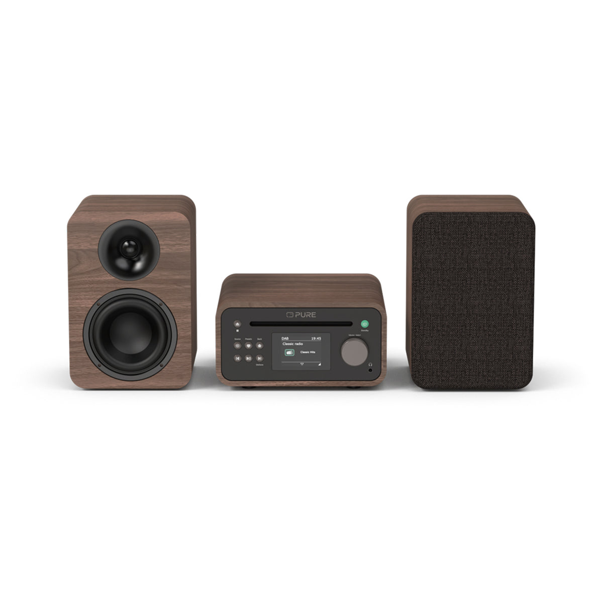 Pure Classic Stereo Mini DAB+ FM Radio with Bluetooth CD Player Micro Stereo System - Clearance