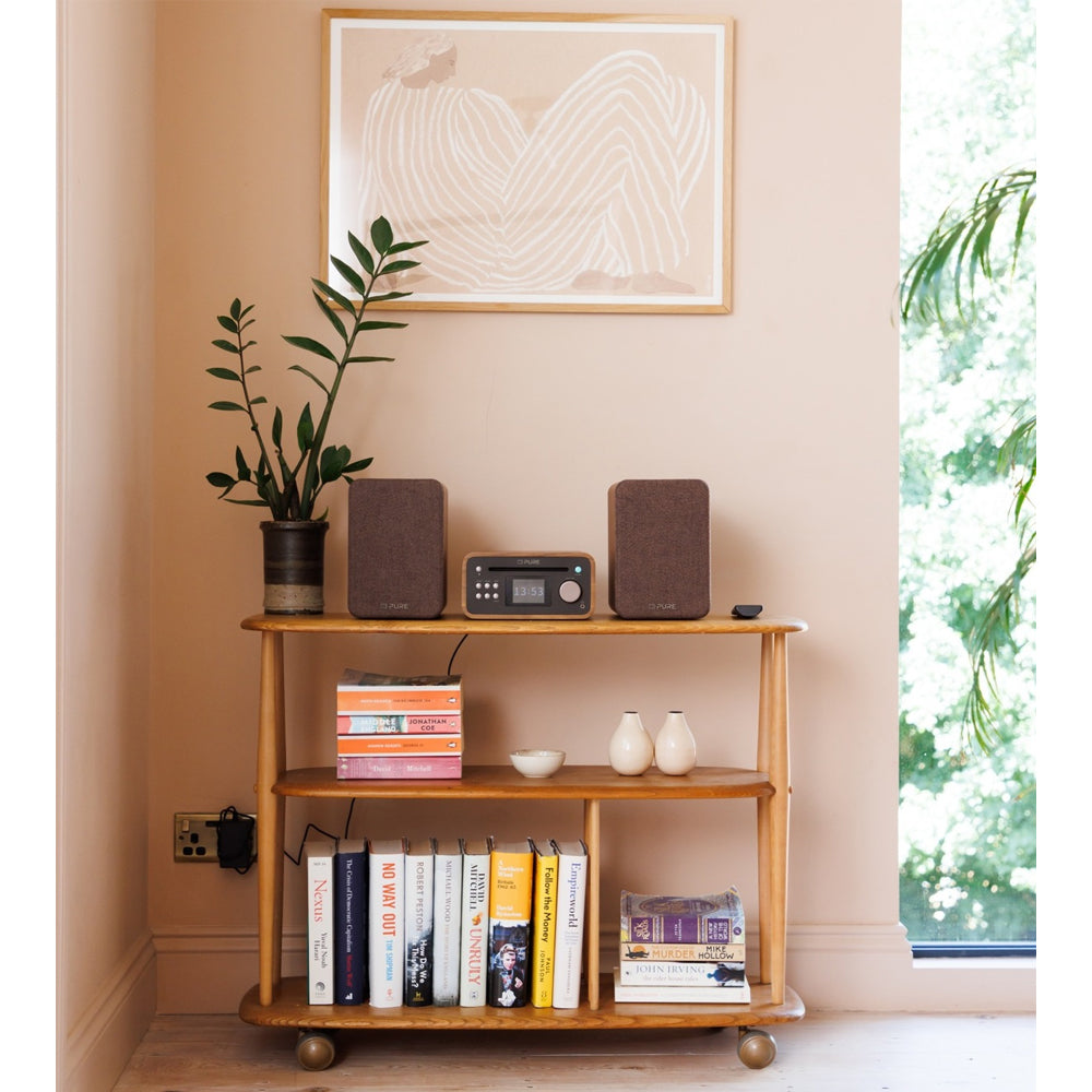 Pure Classic Stereo Mini DAB+ FM Radio with Bluetooth CD Player Micro Stereo System - Clearance