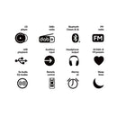 Pure Classic Stereo Mini DAB DAB+ FM Radio with Bluetooth CD Player Micro Stereo System Cotton White White