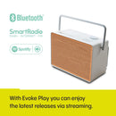 Pure Evoke Play Wood Edition Versatile Music System in Cotton White with Cherry Wood Grill White with Cherry Wood Grill