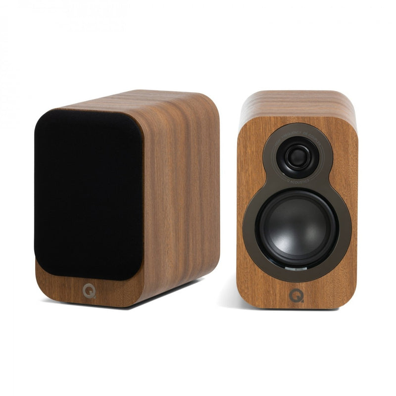 Q Acoustics 3010c Bookshelf Speakers Pair Pin Oak Oak