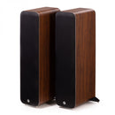 Q Acoustics M40 Powered Bluetooth Floorstanding Speakers Pair Walnut Walnut