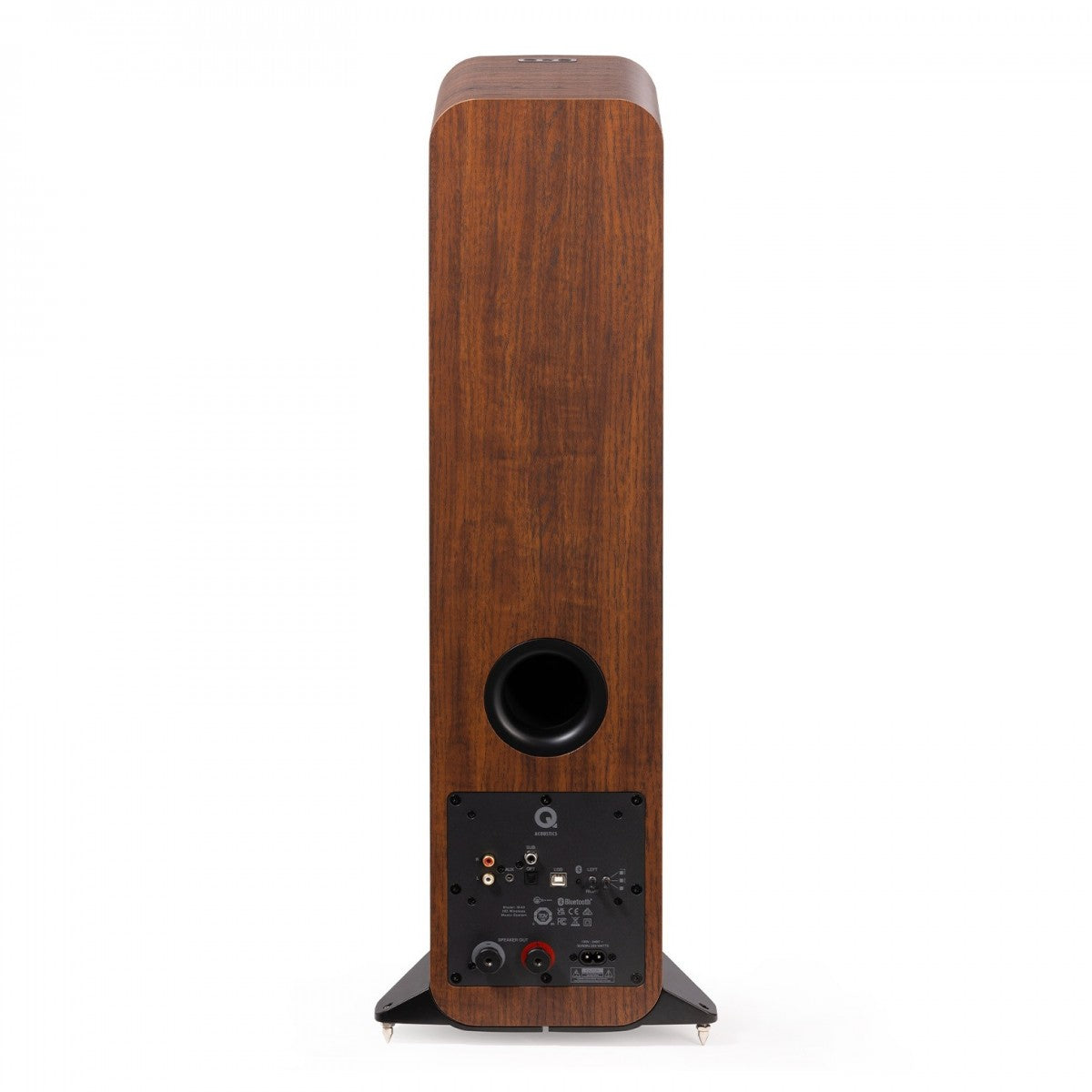 Q Acoustics M40 Powered Bluetooth Floorstanding Speakers Pair Walnut Walnut