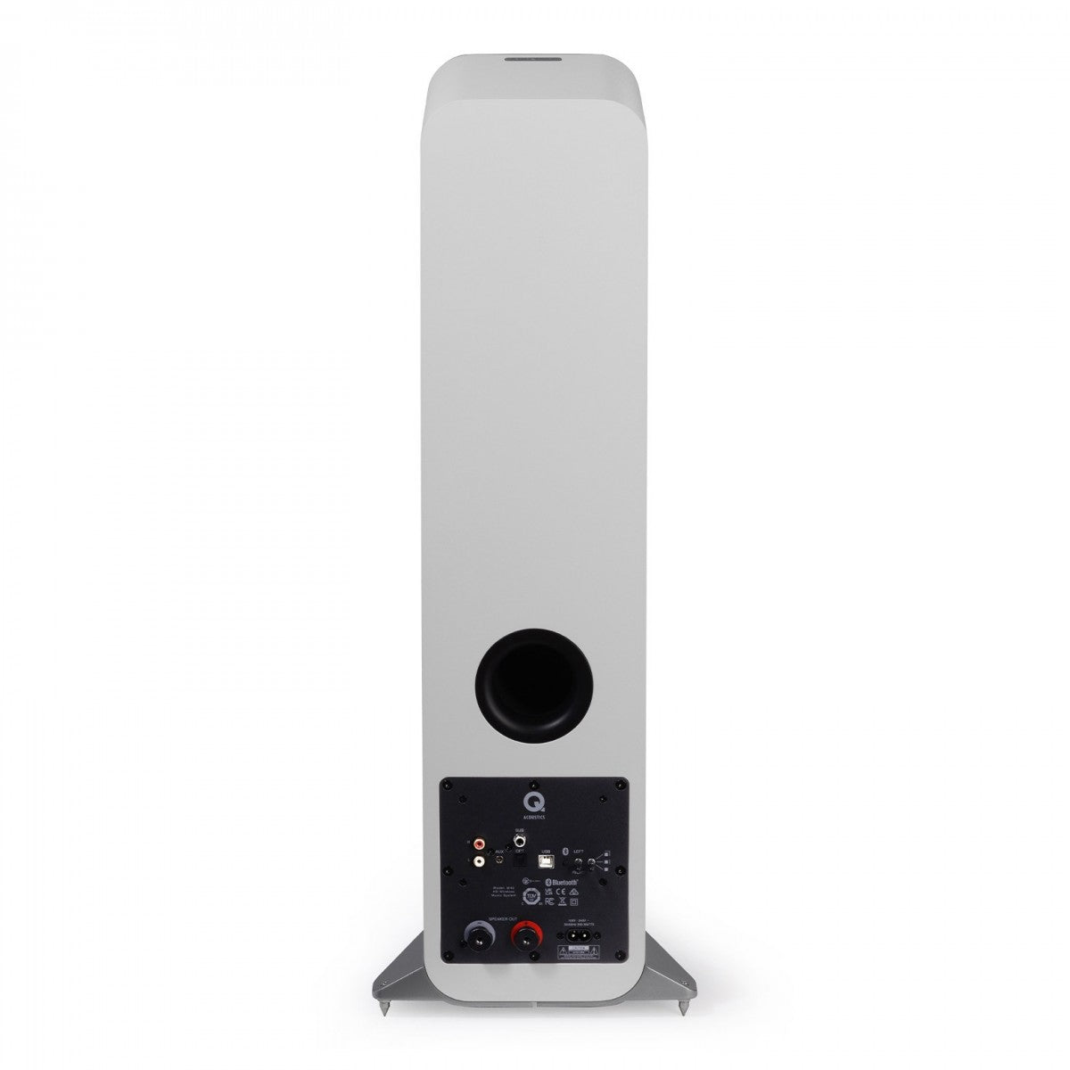 Q Acoustics M40 Powered Bluetooth Floorstanding Speakers Pair White White