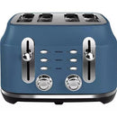 Rangemaster RMCL4S201SB Classic 4 Slice Toaster - Stone Blue Blue