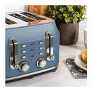 Rangemaster RMCL4S201SB Classic 4 Slice Toaster - Stone Blue Blue