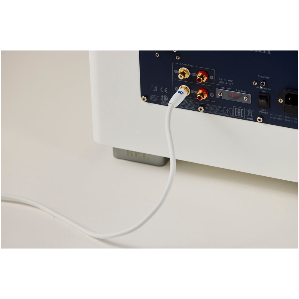 REL Commander .1/LFE 12 Metre Subwoofer Cable White 12 Metre