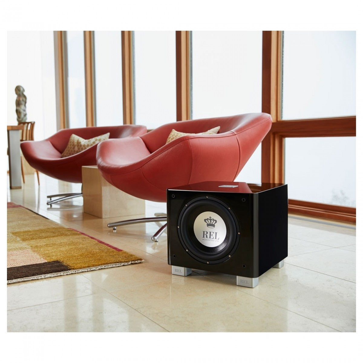 REL T9x 300 Watt Subwoofer - Black Black