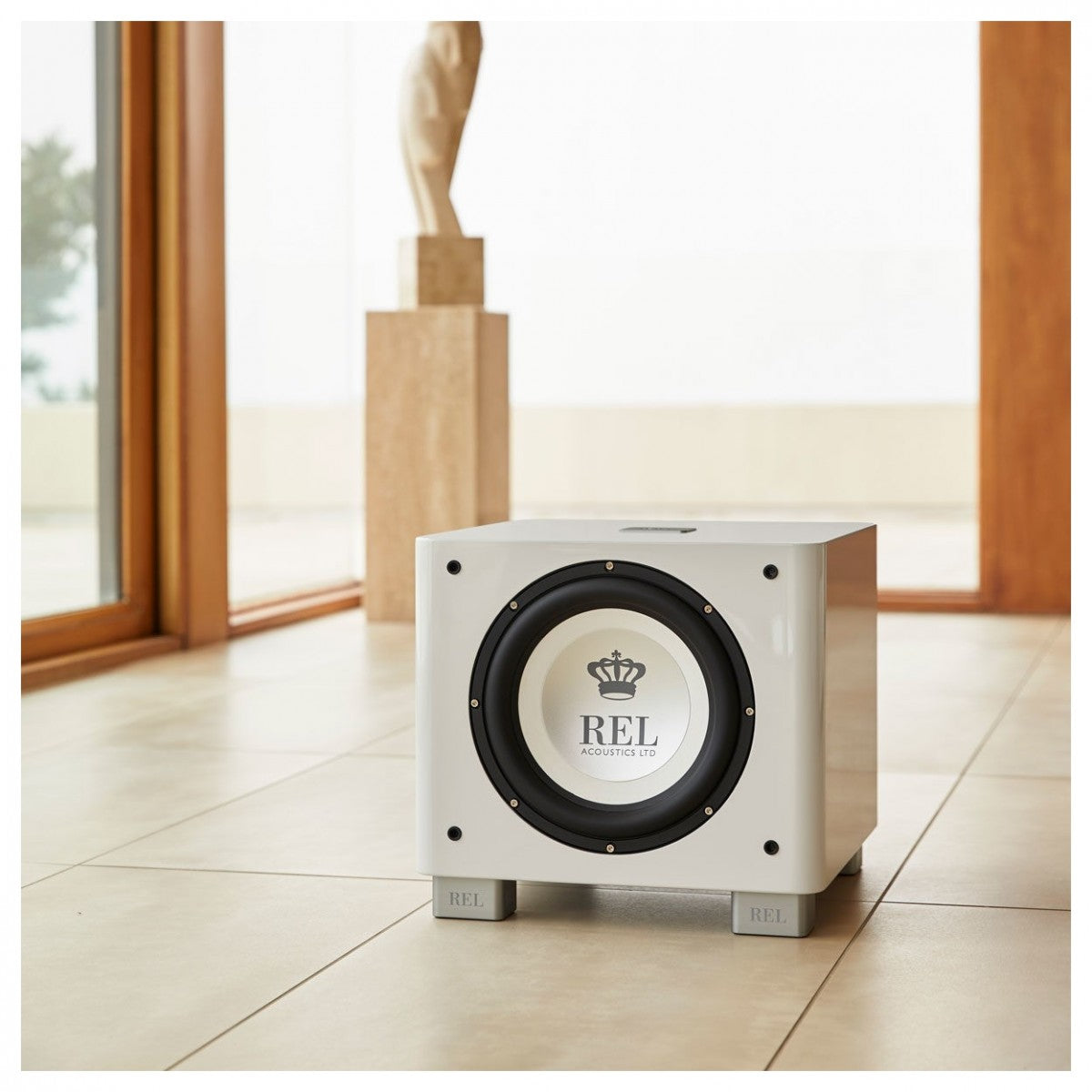 REL T9x 300 Watt Subwoofer - White White