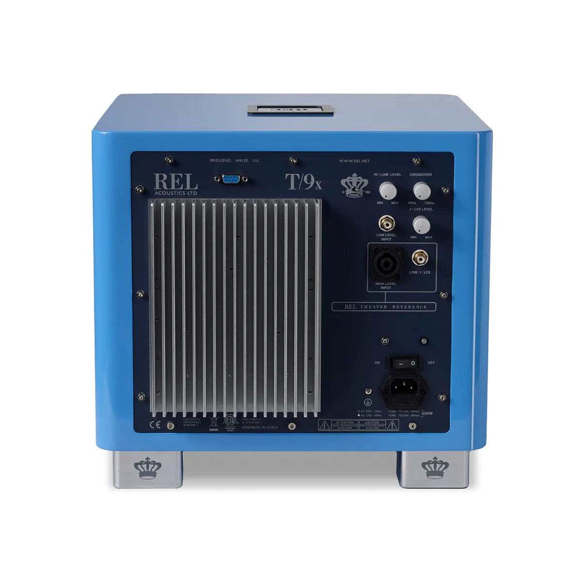 REL T9x SE 300 Watt Subwoofer - French Racing Blue Blue