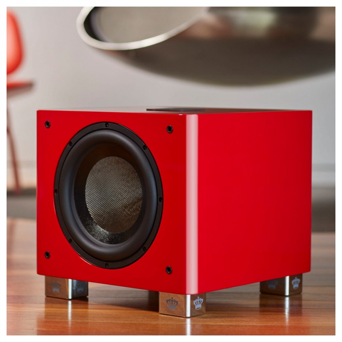 REL T9x SE 300 Watt Subwoofer - Italian Racing Red Red