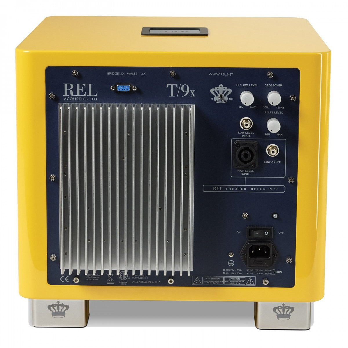 REL T9x SE 300 Watt Subwoofer - Le Mon Yellow Yellow