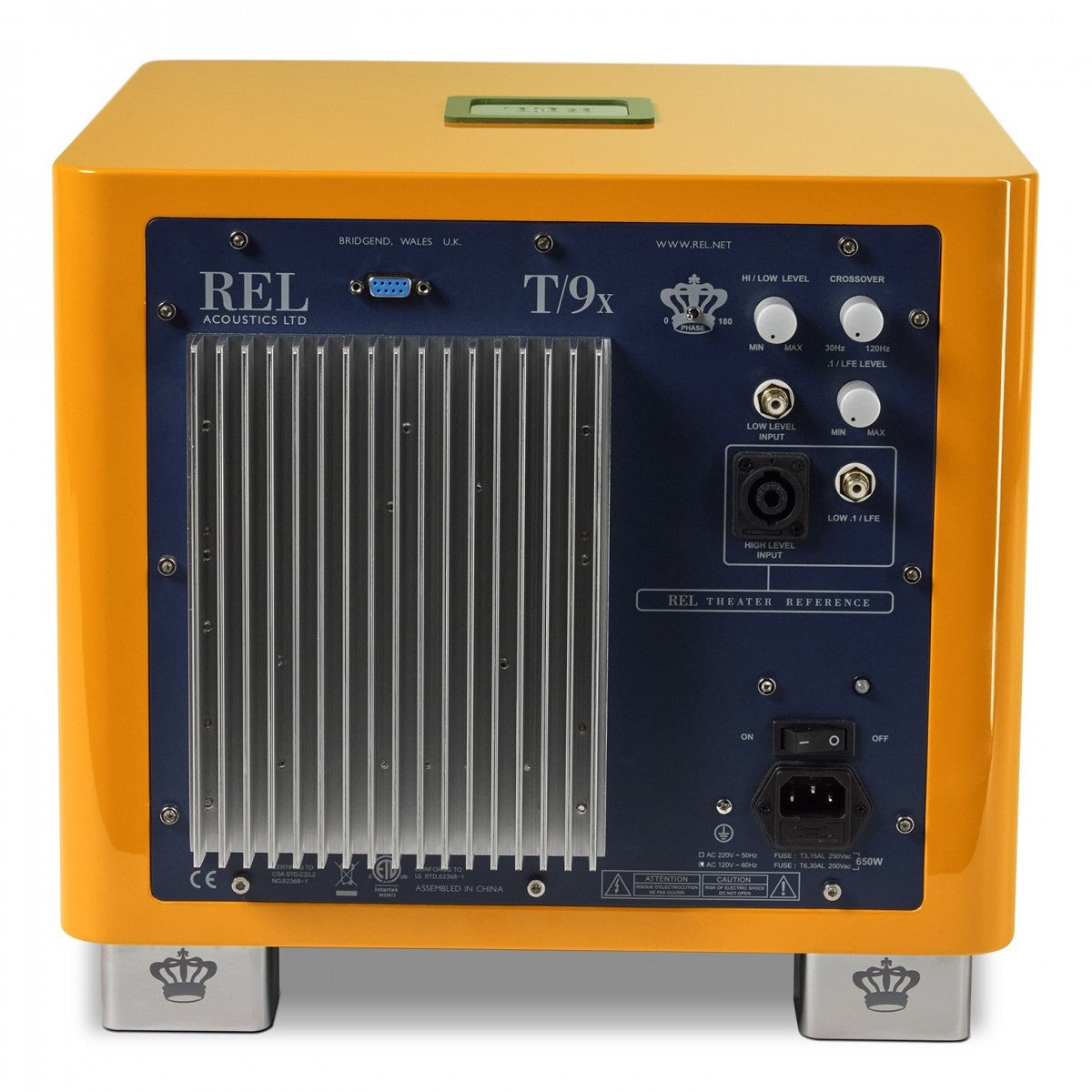 REL T9x SE 300 Watt Subwoofer - Tangerine Dream Orange
