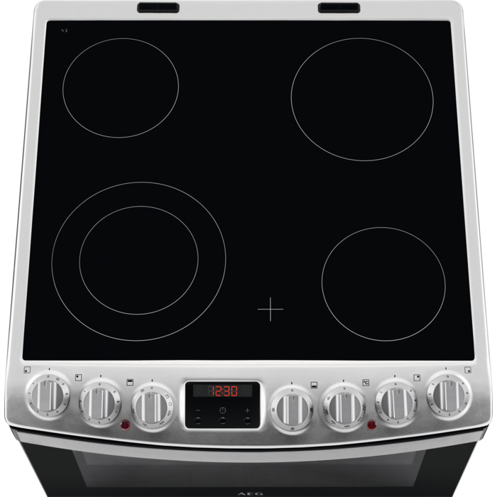 AEG CCB6740ACM SteamBake Ceramic Double Electric Cooker
