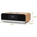 Roberts Blutune 300L DAB DAB+ Bluetooth CD USB Sound System Cherry Wood Cherry Wood