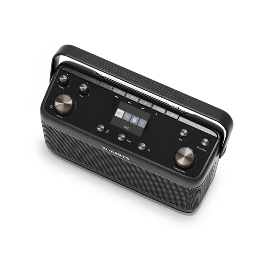 Roberts Blutune 7 DAB+ FM Bluetooth Portable Stereo Radio - Black Black