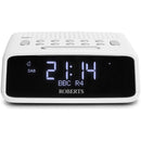 Roberts Ortus DAB DAB+ FM Bedside Alarm Clock Radio White White