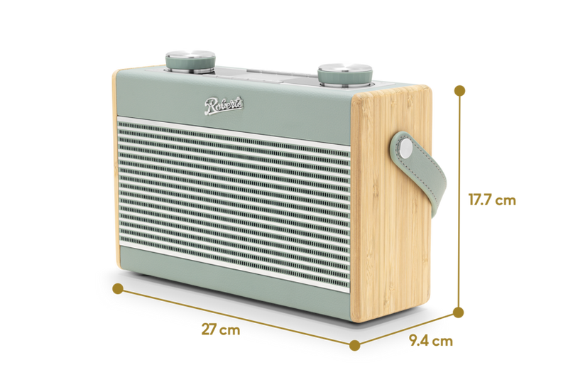 Roberts Rambler Classic DAB DAB+ FM RDS Bluetooth Radio Duck Egg Open Box Clearance