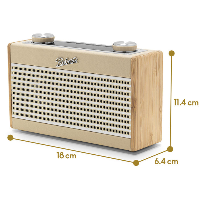 Roberts Rambler Uno DAB DAB+ FM RDS Bluetooth Digital Radio Pastel Cream Pastel Cream