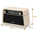 Roberts Reva DAB DAB+ FM Table-Top Radio With Bluetooth - Pastel Cream Pastel Cream