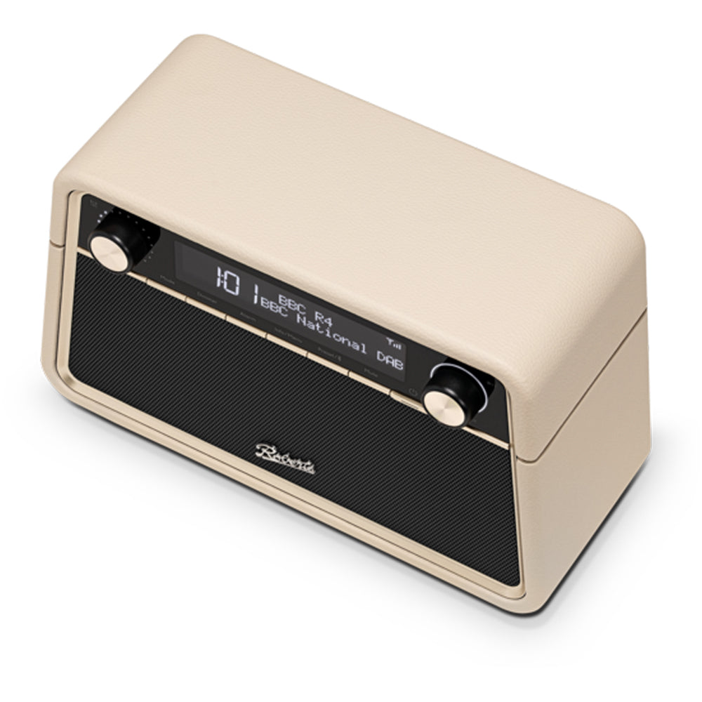 Roberts Reva DAB DAB+ FM Table-Top Radio With Bluetooth - Pastel Cream Pastel Cream