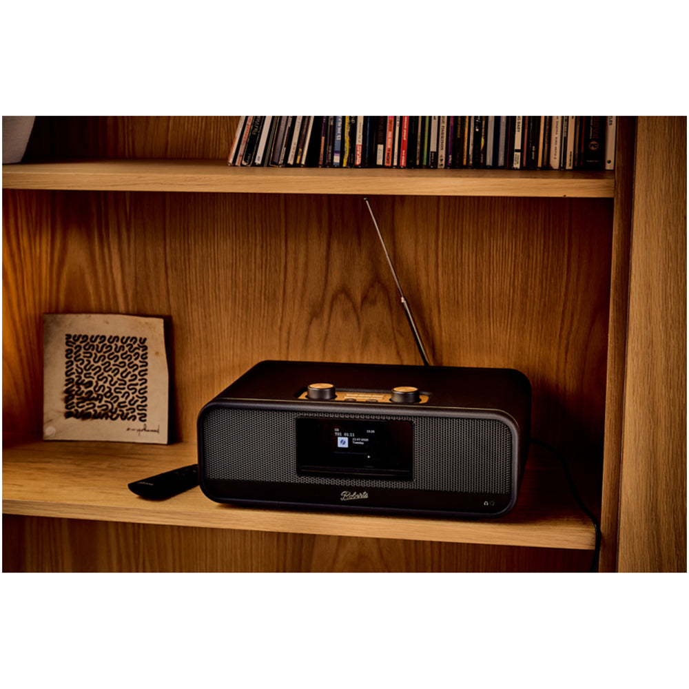 Roberts Revere 300 Sound System DAB+/FM & CD Bluetooth Stereo All-In-One Music System Black