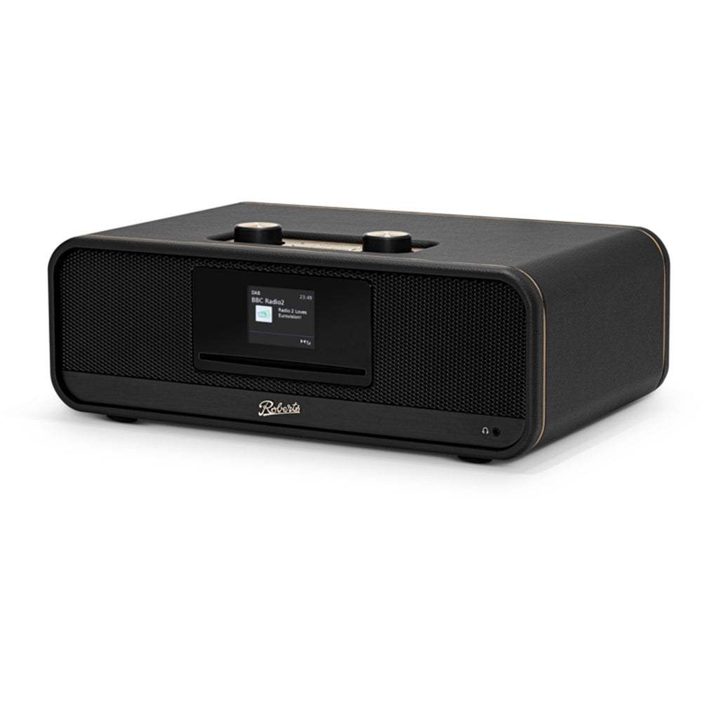 Roberts Revere 300 Sound System DAB+/FM & CD Bluetooth Stereo All-In-One Music System Black