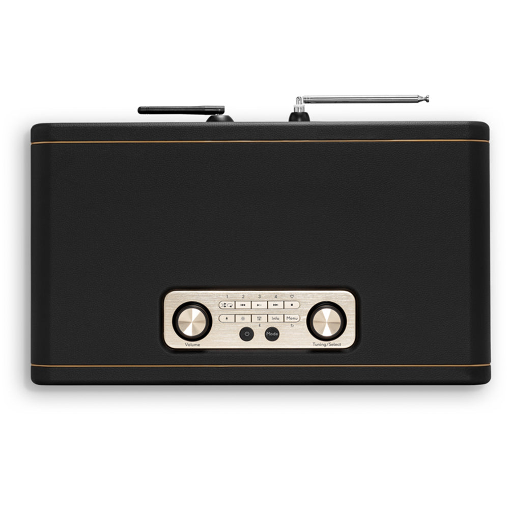 Roberts Revere 500 Sound System DAB+/FM/Internet Radio & CD Bluetooth Wi-Fi Stereo All-In-One Music System Black