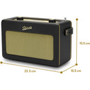 Roberts Revival Icon DAB+ FM Bluetooth Internet Smart Radio works with Amazon Black Black