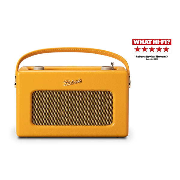 Roberts Revival iStream 3L DAB+ FM Bluetooth Internet Smart Radio works with Amazon in Sunburst Yellow Open Box Clearance
