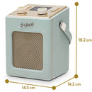 Roberts Revival Mini 2 Portable Bluetooth DAB+ DAB FM Radio - Duck Egg Duck Egg