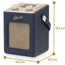 Roberts Revival Mini 2 Portable Bluetooth DAB+ DAB FM Radio - Midnight Blue Midnight Blue