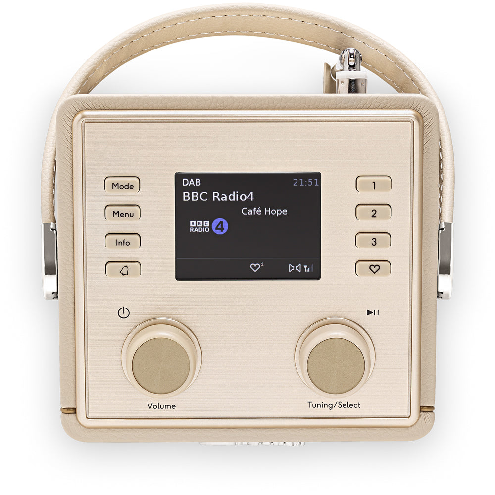Roberts Revival Mini 2 Portable Bluetooth DAB+ DAB FM Radio - Pastel Cream Pastel Cream
