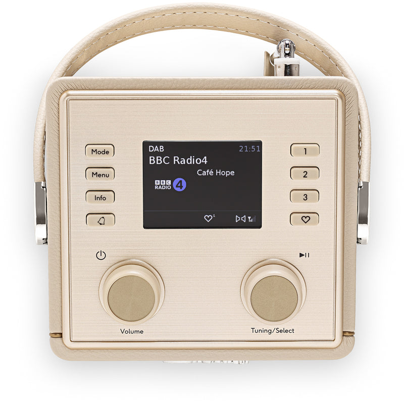 Roberts Revival Mini 2 Portable Bluetooth DAB+ DAB FM Radio - Pastel Cream Pastel Cream