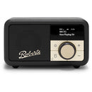 Roberts Revival Petite 2 DAB DAB+ Bluetooth Rechargeable Digital Radio Black Black