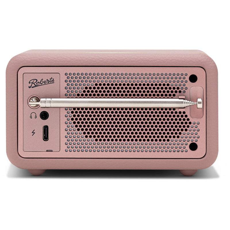 Roberts Revival Petite 2 DAB DAB+ Bluetooth Rechargeable Digital Radio Dusky Pink Open Box Clearance