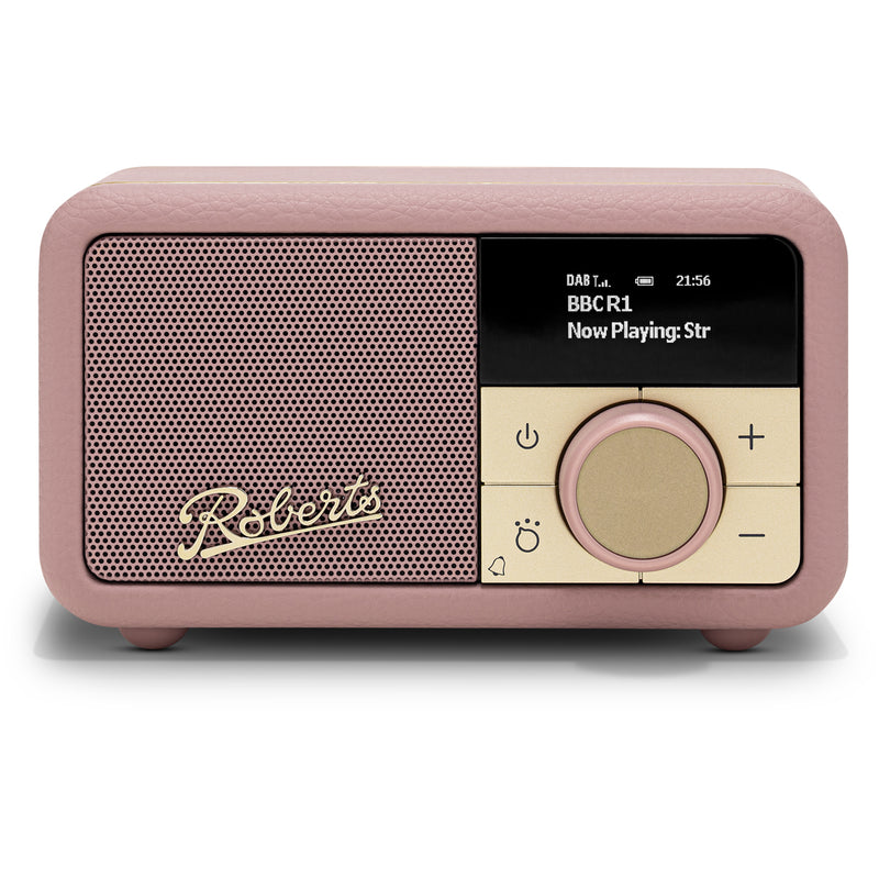 Roberts Revival Petite 2 DAB DAB+ Bluetooth Rechargeable Digital Radio Dusky Pink Open Box Clearance