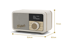 Roberts Revival Petite 2 DAB DAB+ Bluetooth Rechargeable Digital Radio Pastel Cream Pastel Cream