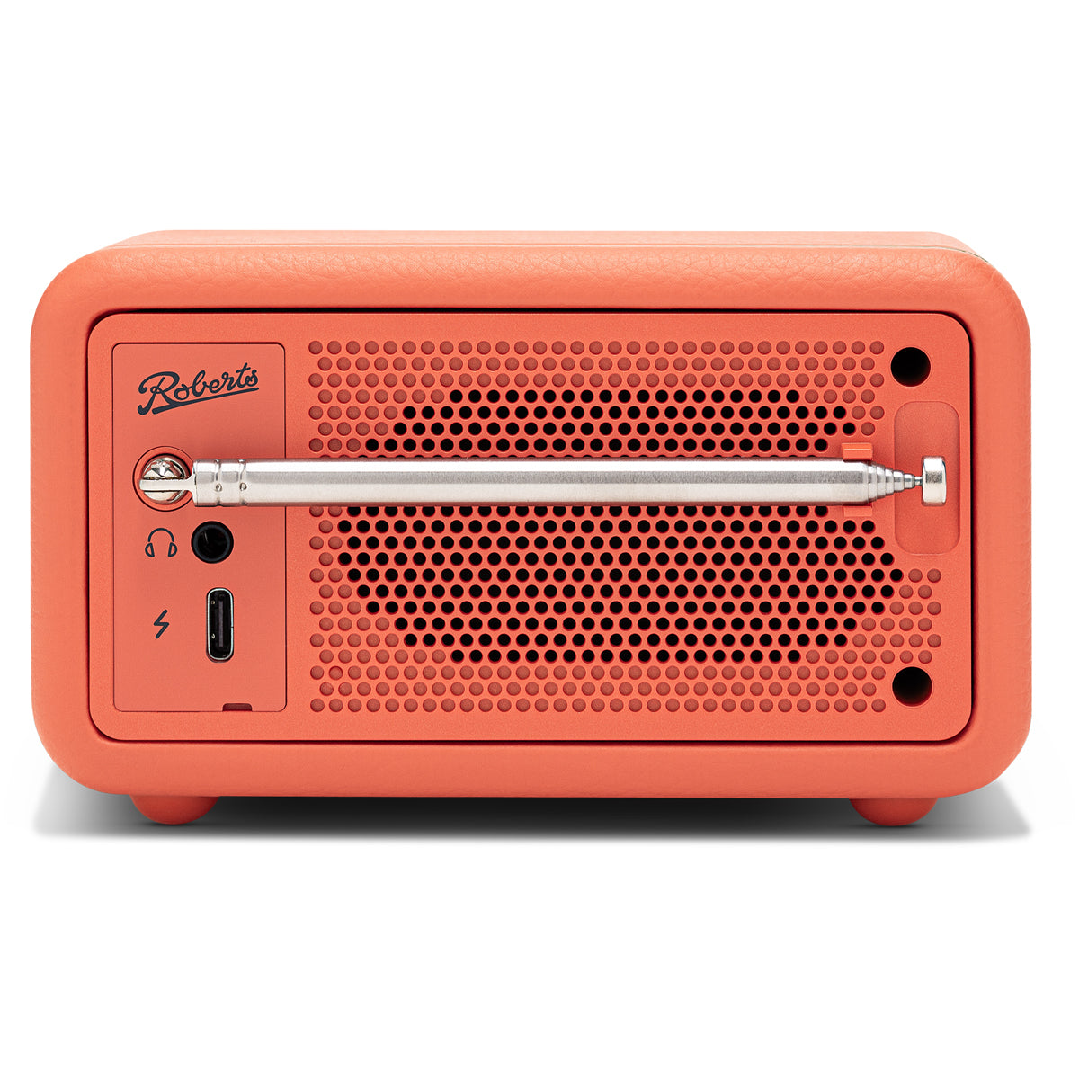 Roberts Revival Petite 2 DAB DAB+ Bluetooth Rechargeable Digital Radio Pop Orange Pop Orange